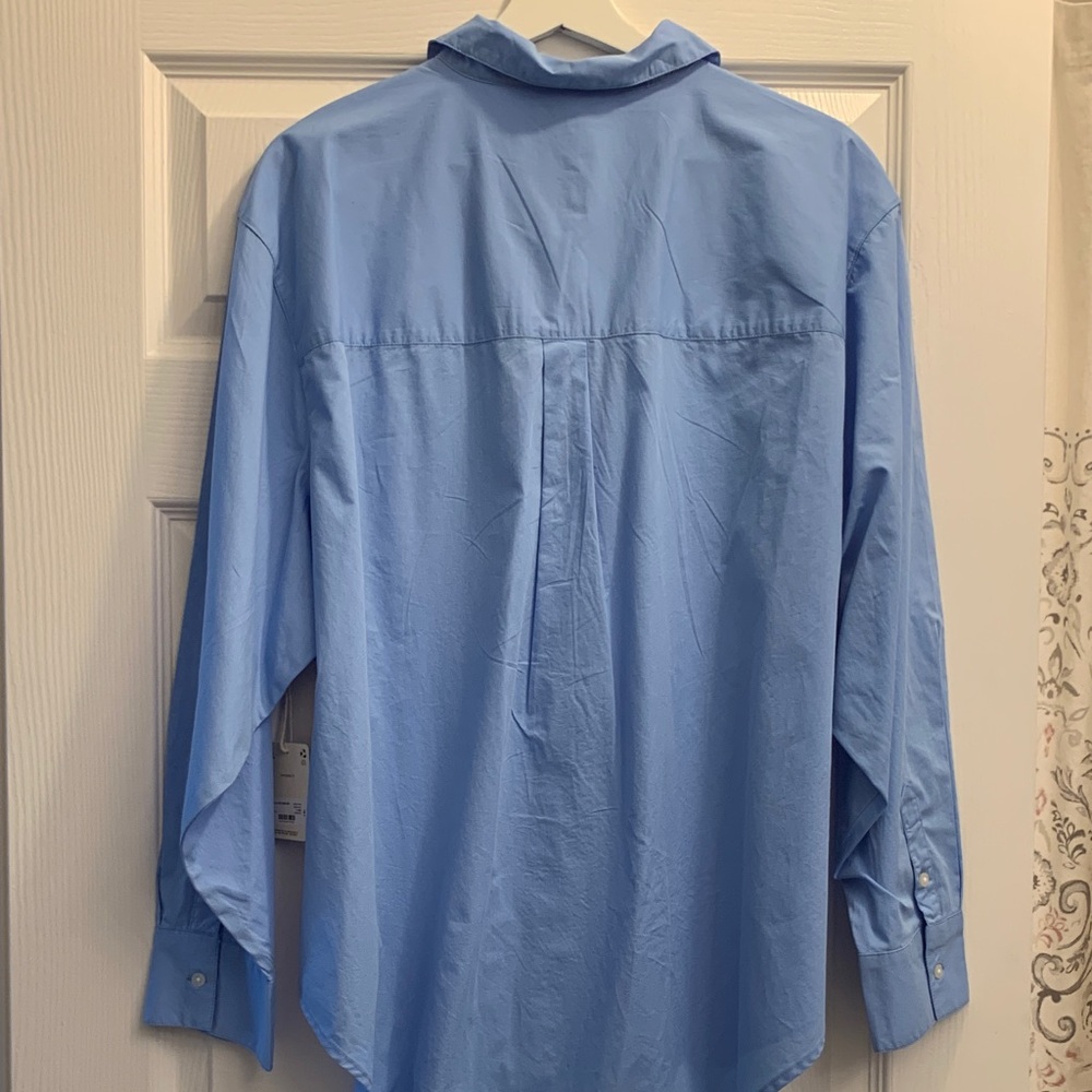 a.n.a Women's Light Blue Button Down Shirt - Picture 4 of 4